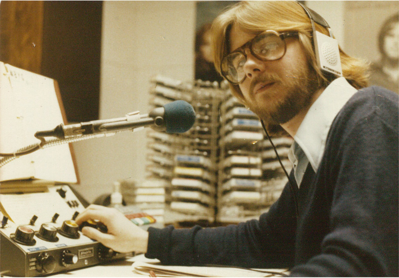 Yes, this really is a picture of me at that podunk radio station in Kankakee.